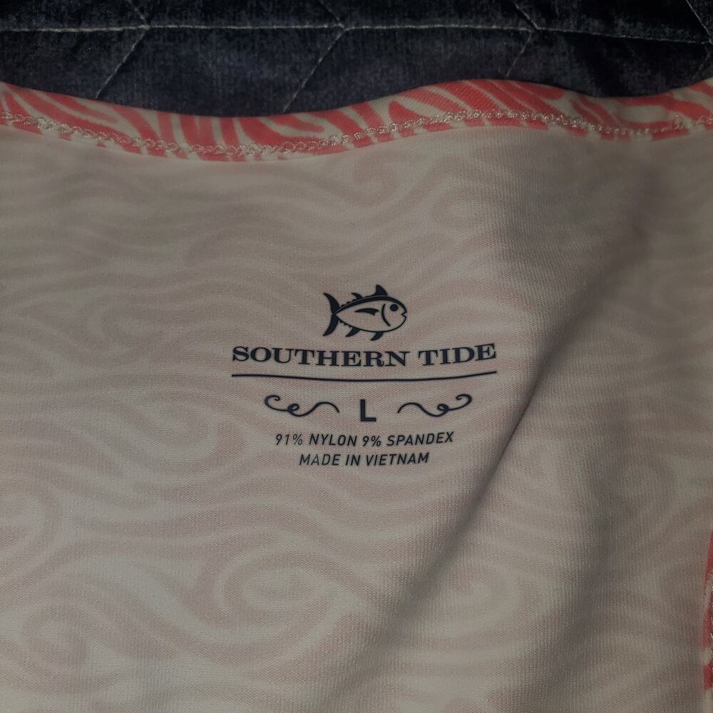 Southern Tide Willa Racing Waves UPF Performance Dress Rosewood Red Size L - Picture 6 of 8